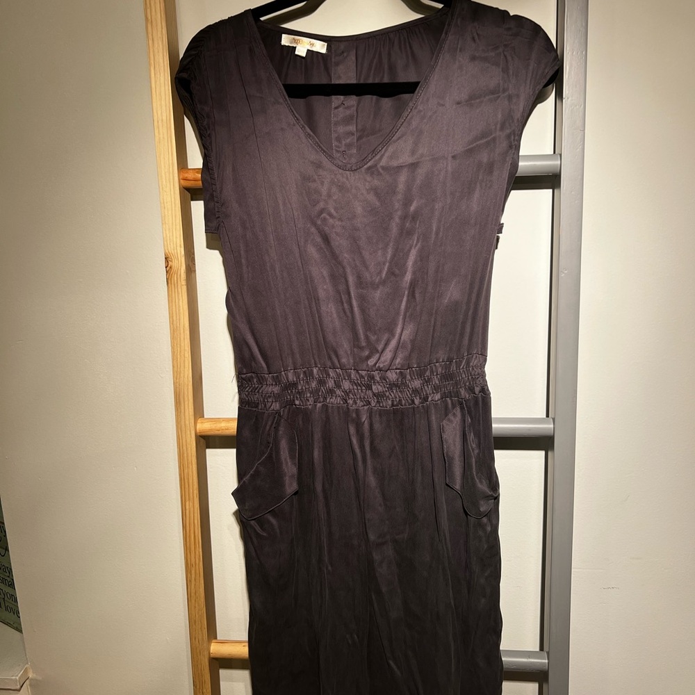 100% silk mini dress